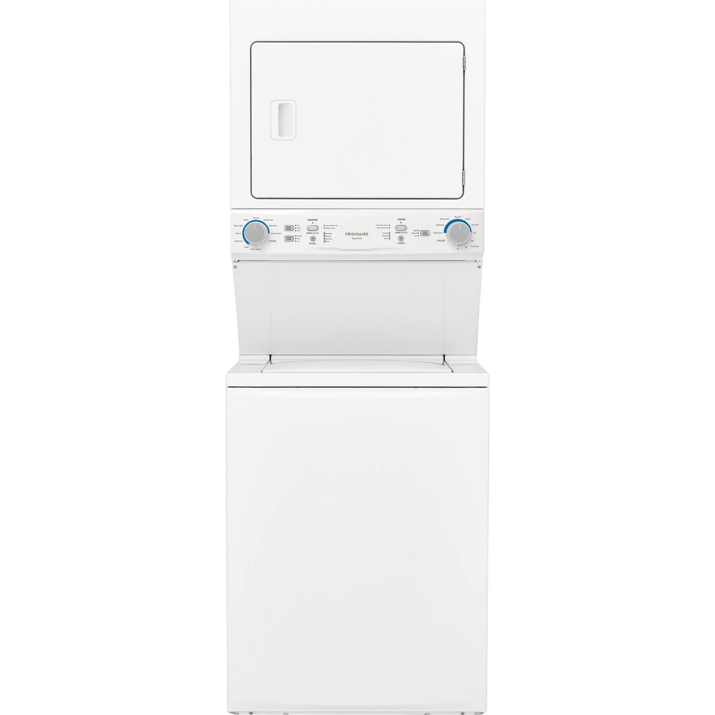  Frigidaire Stacked Washer/Dryer Electric Laundry Center FLCE752CAWBSP IMAGE 1