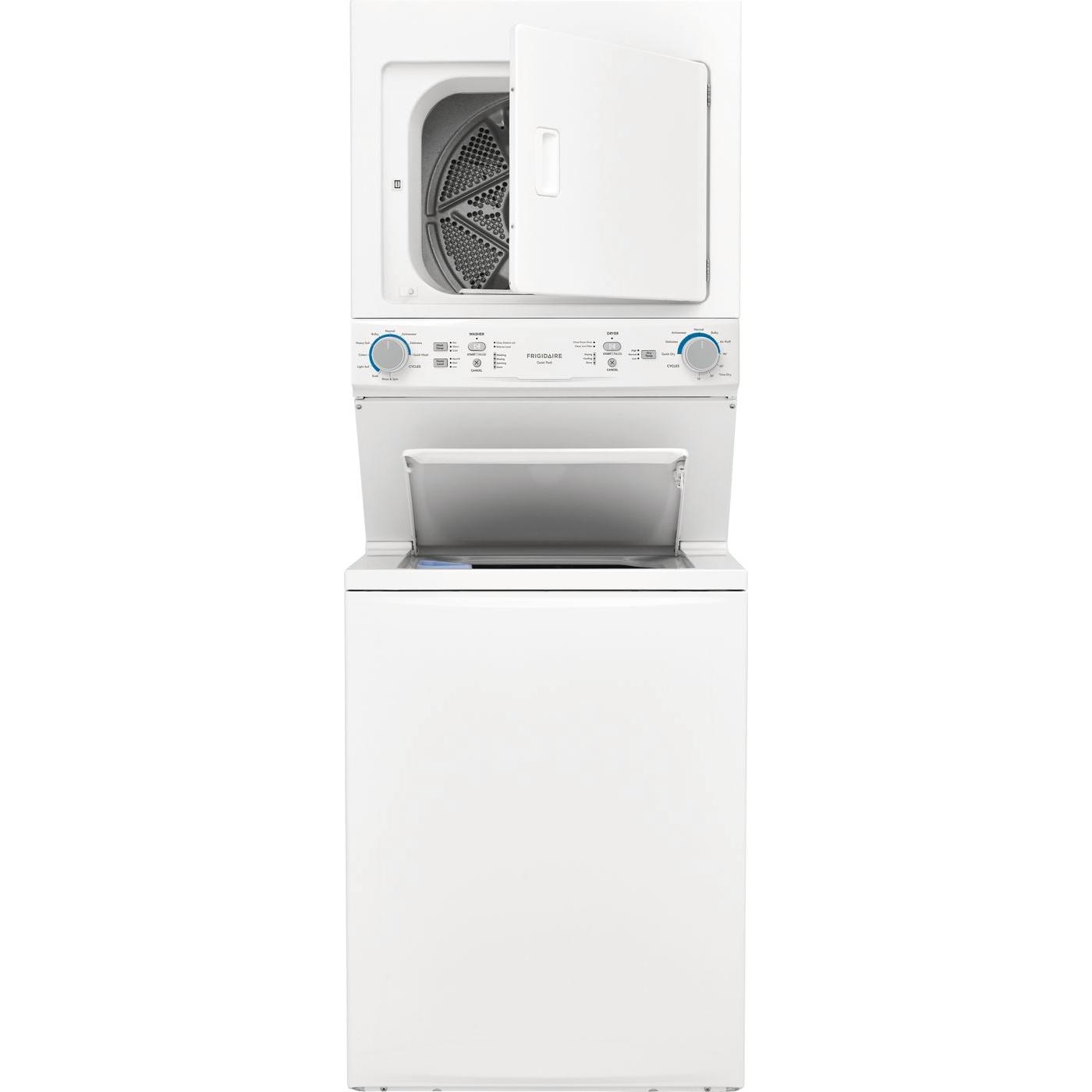  Frigidaire Stacked Washer/Dryer Electric Laundry Center FLCE752CAWBSP IMAGE 2