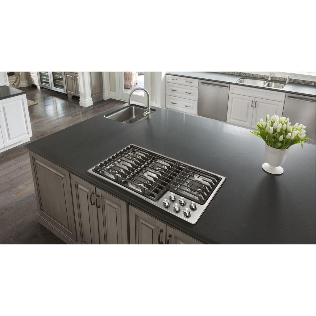  JennAir 36-inch Built-In Gas Cooktop with Downdraft Ventilation System JGD3536GSSP IMAGE 2