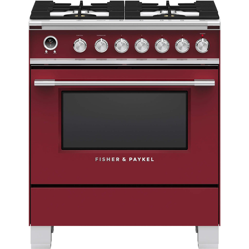  Fisher & Paykel 30-inch Freestanding Dual-Fuel Range with Warming Drawer OR30SCG6R1SP IMAGE 1
