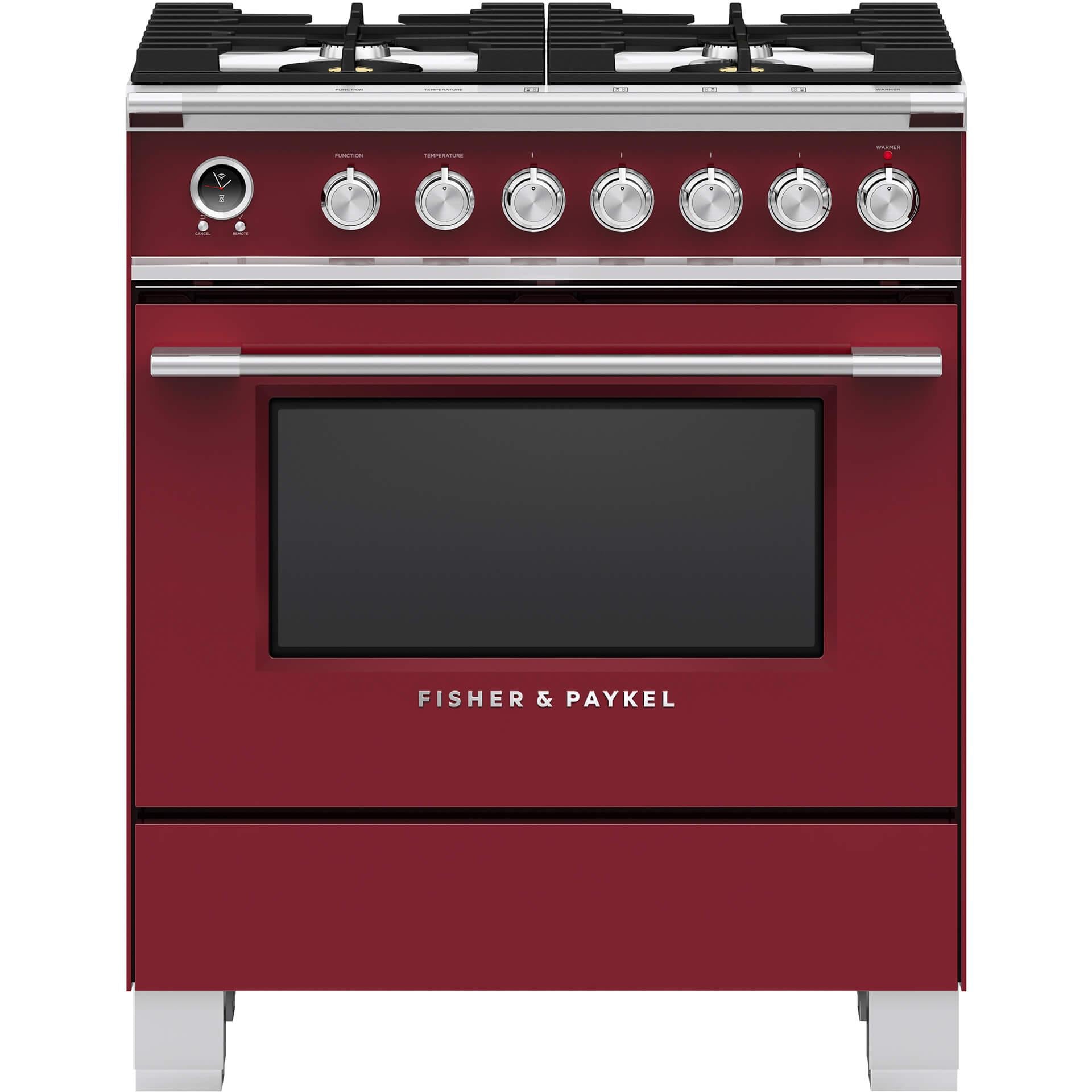  Fisher & Paykel 30-inch Freestanding Dual-Fuel Range with Warming Drawer OR30SCG6R1SP IMAGE 1