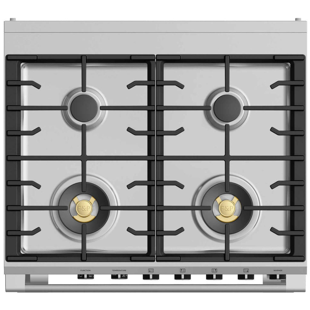  Fisher & Paykel 30-inch Freestanding Dual-Fuel Range with Warming Drawer OR30SCG6R1SP IMAGE 3