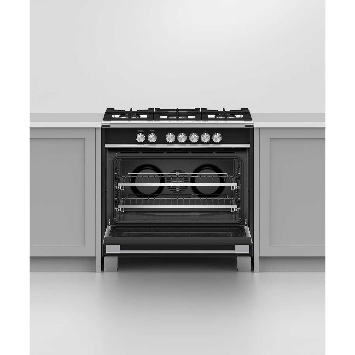  Fisher & Paykel 36-inch Freestanding Gas Range with AeroTech™ Technology OR36SCG4B1SP IMAGE 4