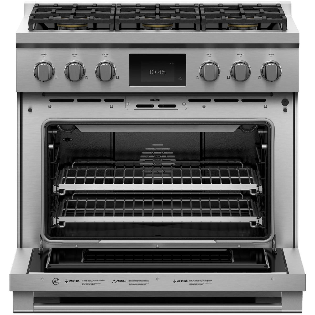  Fisher & Paykel 36-inch Freestanding Dual-Fuel Range with 6 Burners RDV3366NSP IMAGE 2