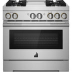  JennAir 36-inch Freestanding Dua-Fuel Range with JennAir® Culinary Center JDRP536HLSP IMAGE 1
