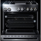  JennAir 36-inch Freestanding Dua-Fuel Range with JennAir® Culinary Center JDRP536HLSP IMAGE 2