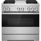  JennAir 36-inch Freestanding Dua-Fuel Range with JennAir® Culinary Center JDRP536HMSP IMAGE 1