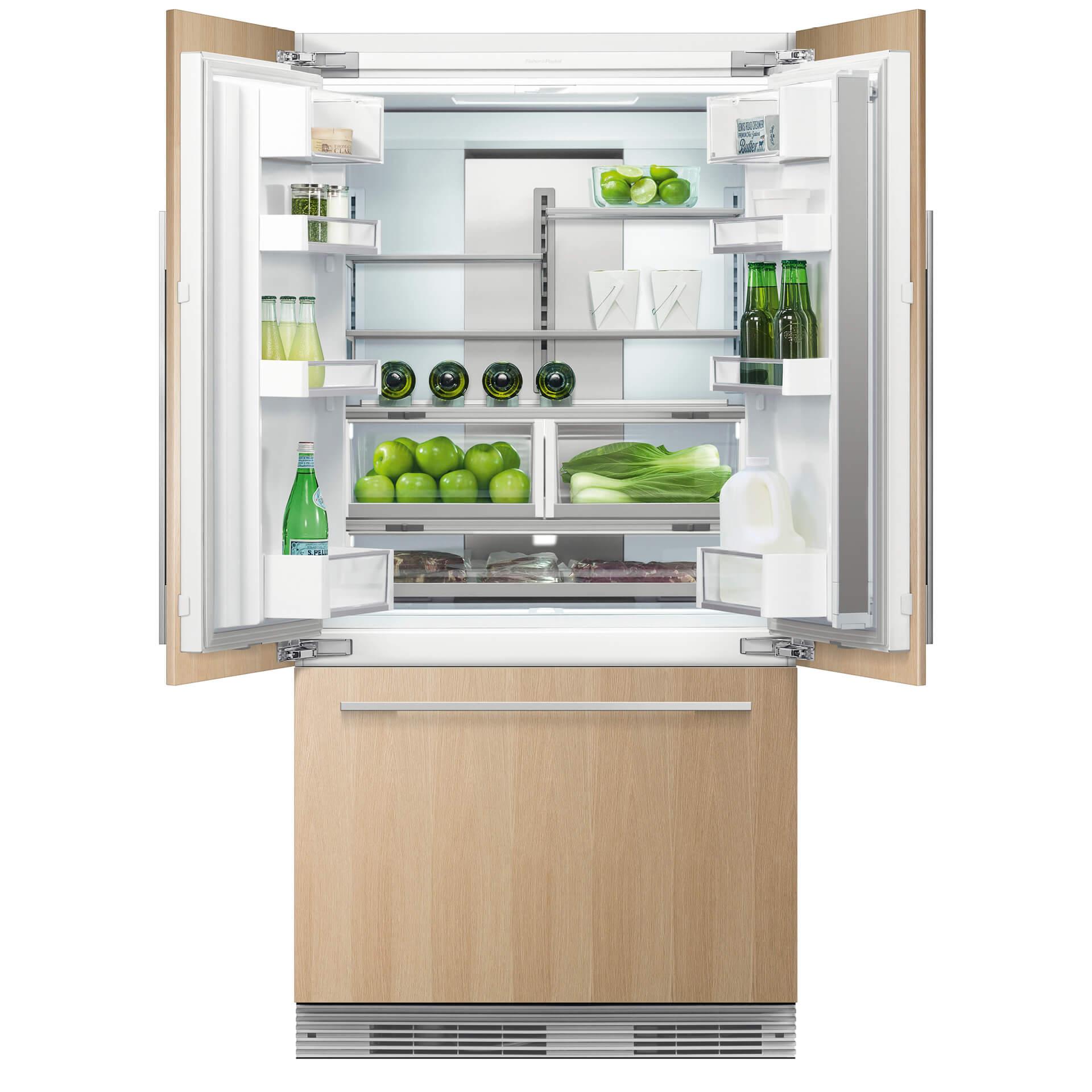 Fisher & Paykel 36-inch, 16.8 cu. ft. French 3-Door Refrigerator with Ice Maker RS36A72J1NSP IMAGE 2