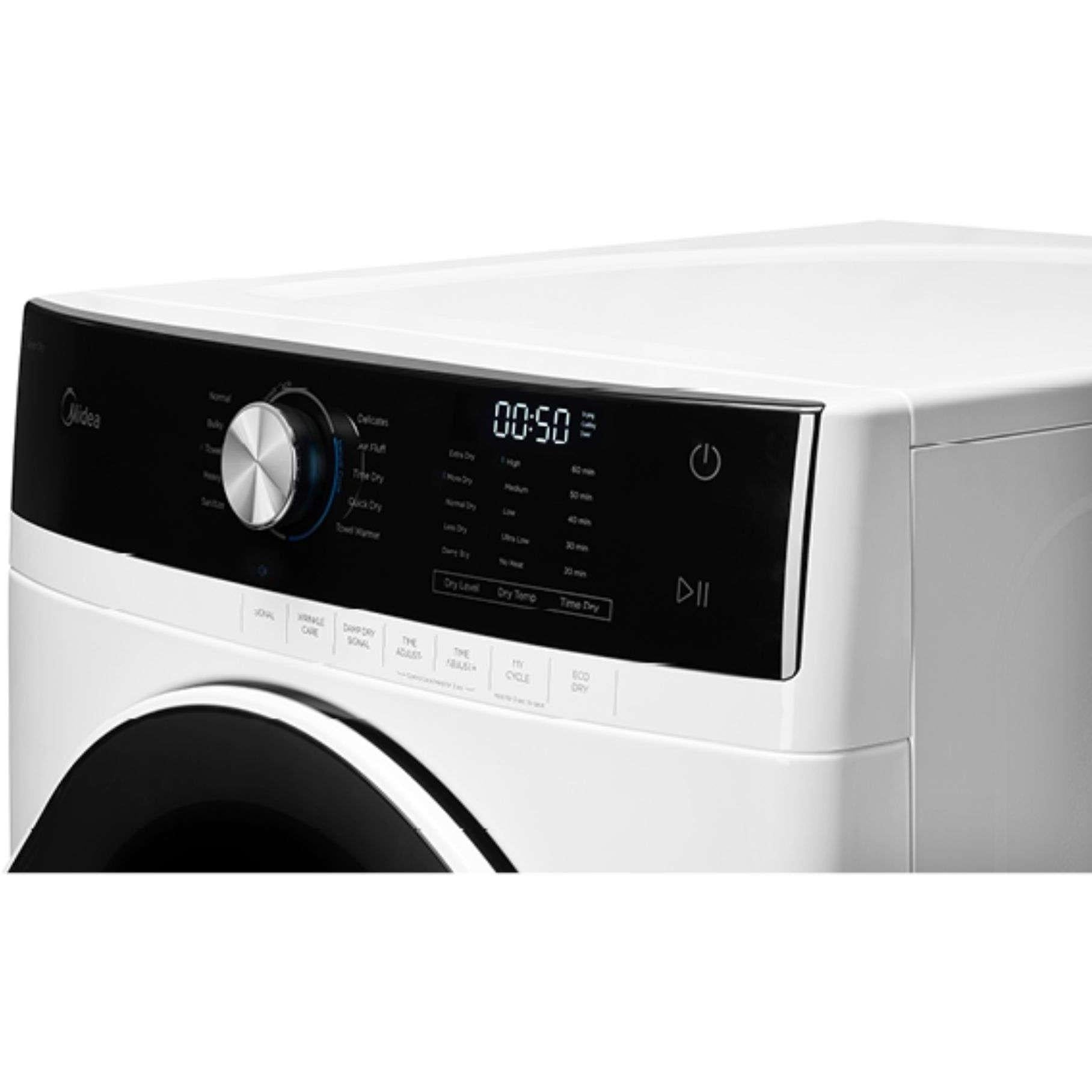  Midea 8.0 cu. ft. Electric Dryer with Sensor Dry Technologie MLE52N4AWW IMAGE 7