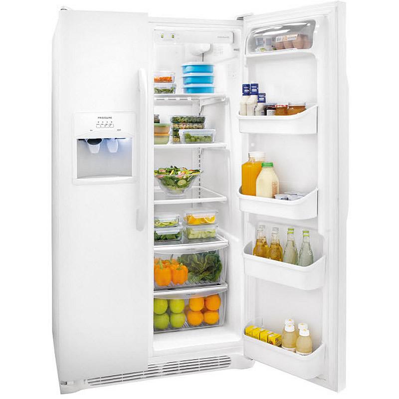  Frigidaire 36-inch, 26 cu. ft. Side-by-Side Refrigerator with Ice and Water FFHS2611LW IMAGE 2