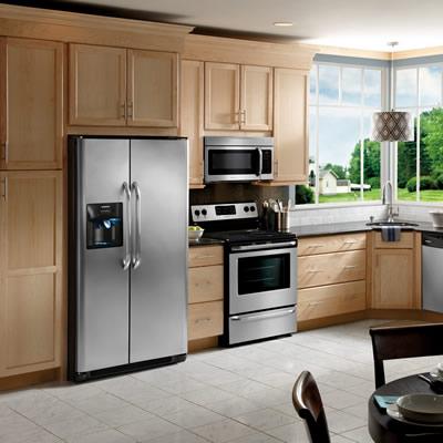  Frigidaire 36-inch, 26 cu. ft. Side-by-Side Refrigerator with Ice and Water FFHS2612LS IMAGE 3