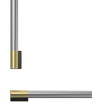  Fisher & Paykel Professional Round Flush Handle Kit for Integrated Refrigerator Freezer, 30" AHP3RD3084WBA IMAGE 1