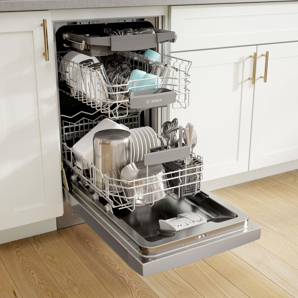  Bosch Built-in, 800 Series 18" Recessed Handle ADA-compliant Dishwasher SPE68C75UC IMAGE 12
