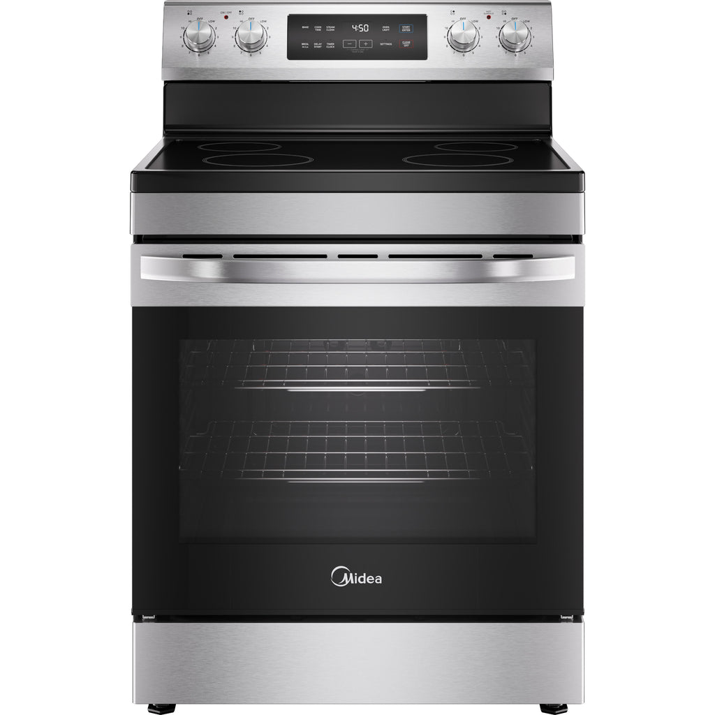  Midea 30-inch, 6.3 Cu.Ft. Free Standing Electric Range MER30B14ASTC IMAGE 1