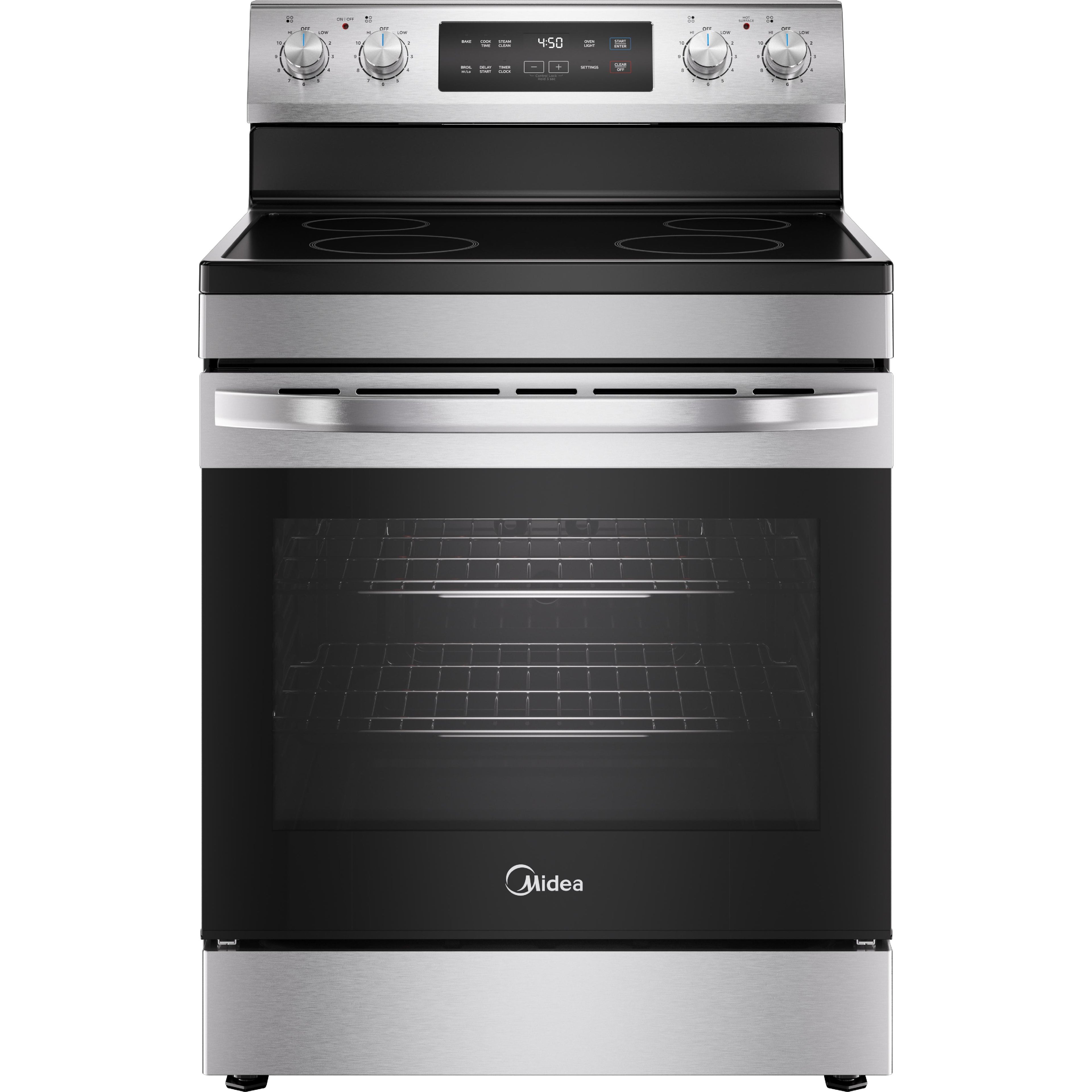  Midea 30-inch, 6.3 Cu.Ft. Free Standing Electric Range MER30B14ASTC IMAGE 1