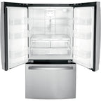  GE 36-inch, 21.9 cu.ft. Counter-Depth French 3-Door Refrigerator with Interior Ice Maker GWE22JYMFS IMAGE 2