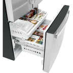  GE 36-inch, 21.9 cu.ft. Counter-Depth French 3-Door Refrigerator with Interior Ice Maker GWE22JYMFS IMAGE 4