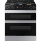  Samsung 30-inch Slide-in Dual Fuel Range with Wi-Fi NSY6DG8550SRAC IMAGE 1