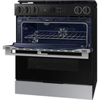  Samsung 30-inch Slide-in Dual Fuel Range with Wi-Fi NSY6DG8550SRAC IMAGE 10