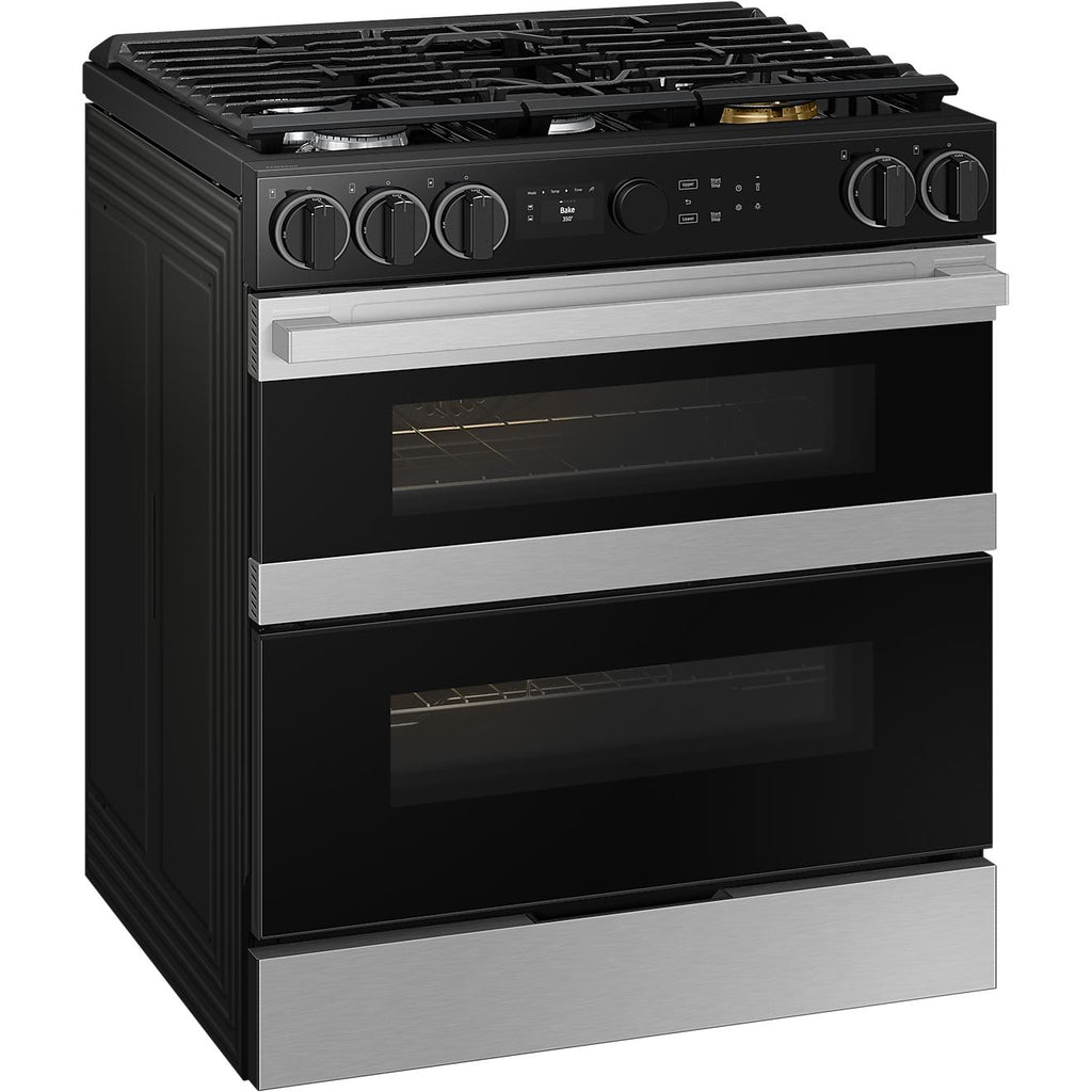  Samsung 30-inch Slide-in Dual Fuel Range with Wi-Fi NSY6DG8550SRAC IMAGE 4
