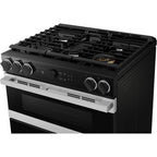  Samsung 30-inch Slide-in Dual Fuel Range with Wi-Fi NSY6DG8550SRAC IMAGE 5