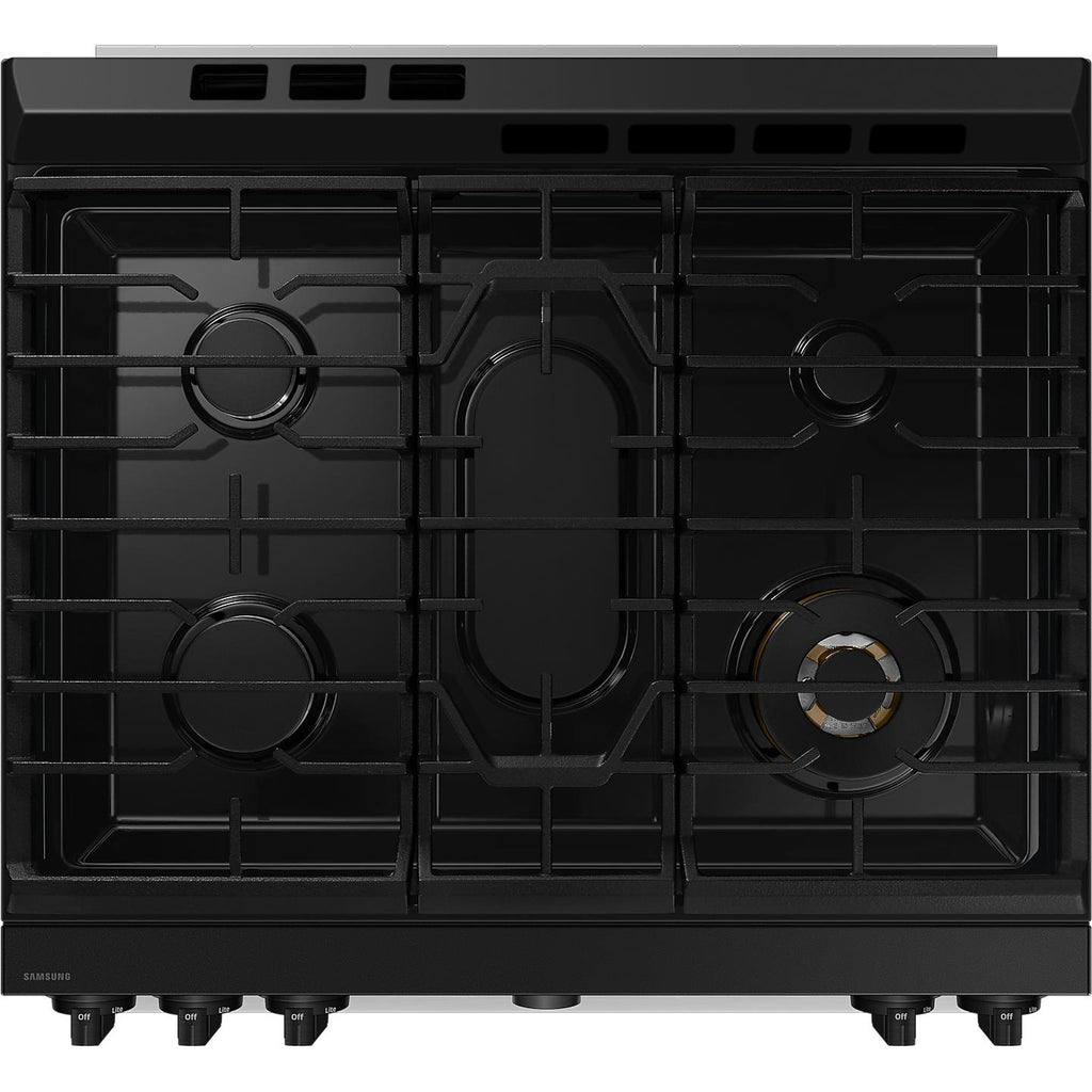  Samsung 30-inch Slide-in Dual Fuel Range with Wi-Fi NSY6DG8550SRAC IMAGE 6