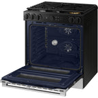 Samsung 30-inch Slide-in Dual Fuel Range with Wi-Fi NSY6DG8550SRAC IMAGE 7