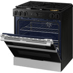  Samsung 30-inch Slide-in Dual Fuel Range with Wi-Fi NSY6DG8550SRAC IMAGE 9