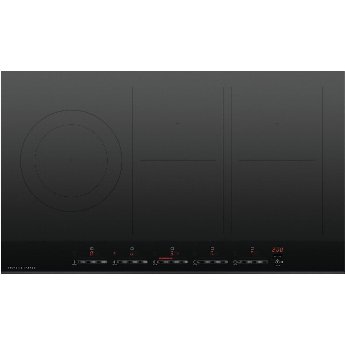  Fisher & Paykel 36-inch Built-in Electric Induction Cooktop with 5 Cooking zones CI365DTB4BF IMAGE 1