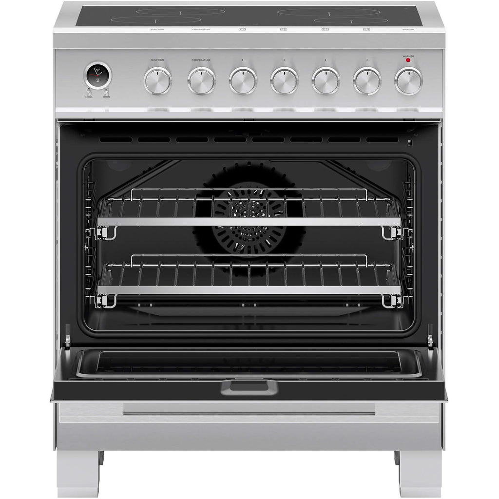  Fisher & Paykel 30-inch Freestanding Electric Induction Range with Self-Cleaning Oven OR30SDI6X1BF IMAGE 2