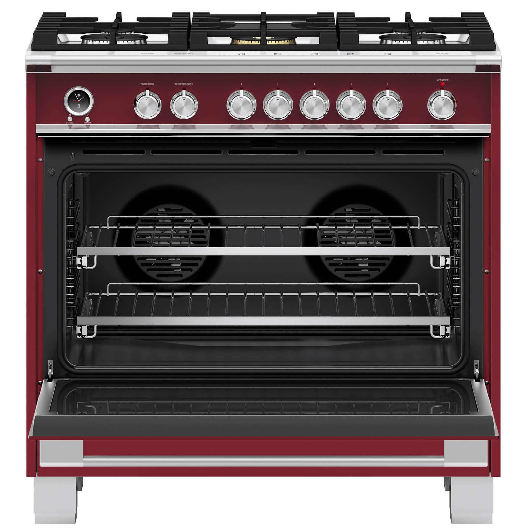  Fisher & Paykel 36-inch Freestanding Dual-Fuel Range with Aero Pastry™ OR36SCG6R1BF IMAGE 2