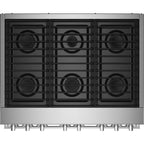 JennAir Noir 36-inch Professional-Style Dual-Fuel Range JDRP436HMBF IMAGE 3