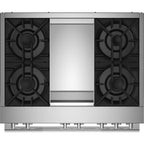  JennAir 36-inch Freestanding Dua-Fuel Range with JennAir® Culinary Center JDRP536HLBF IMAGE 3
