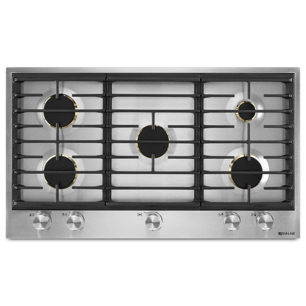  JennAir 36-inch Built-In Gas Cooktop JGC3536GSBF IMAGE 1