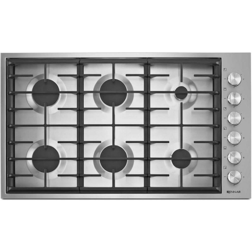  JennAir 36-inch Built-In Gas Cooktop JGC7636BSBF IMAGE 1