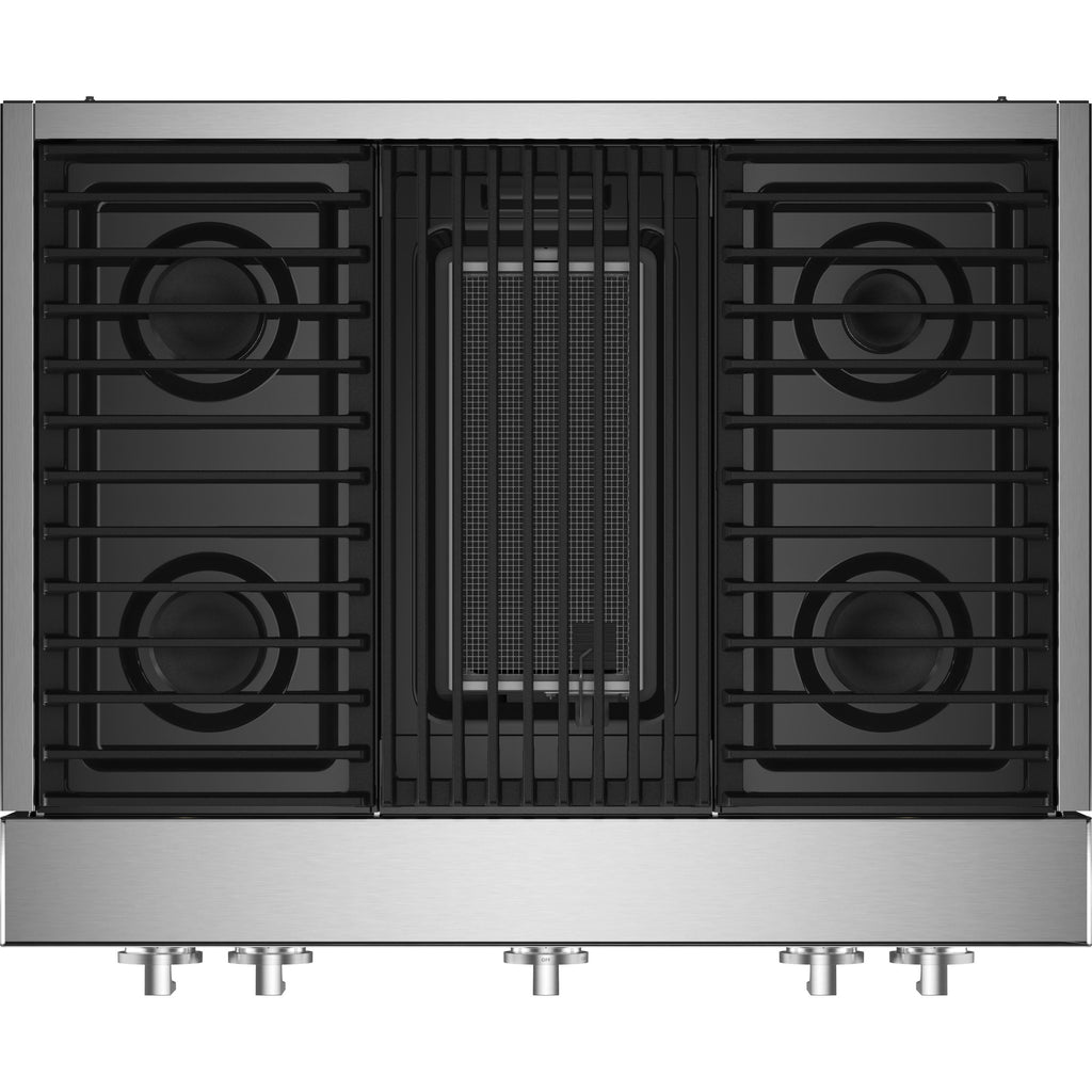  JennAir Noir 36-inch Gas Rangetop with Gas Grill JGCP636HMBF IMAGE 2