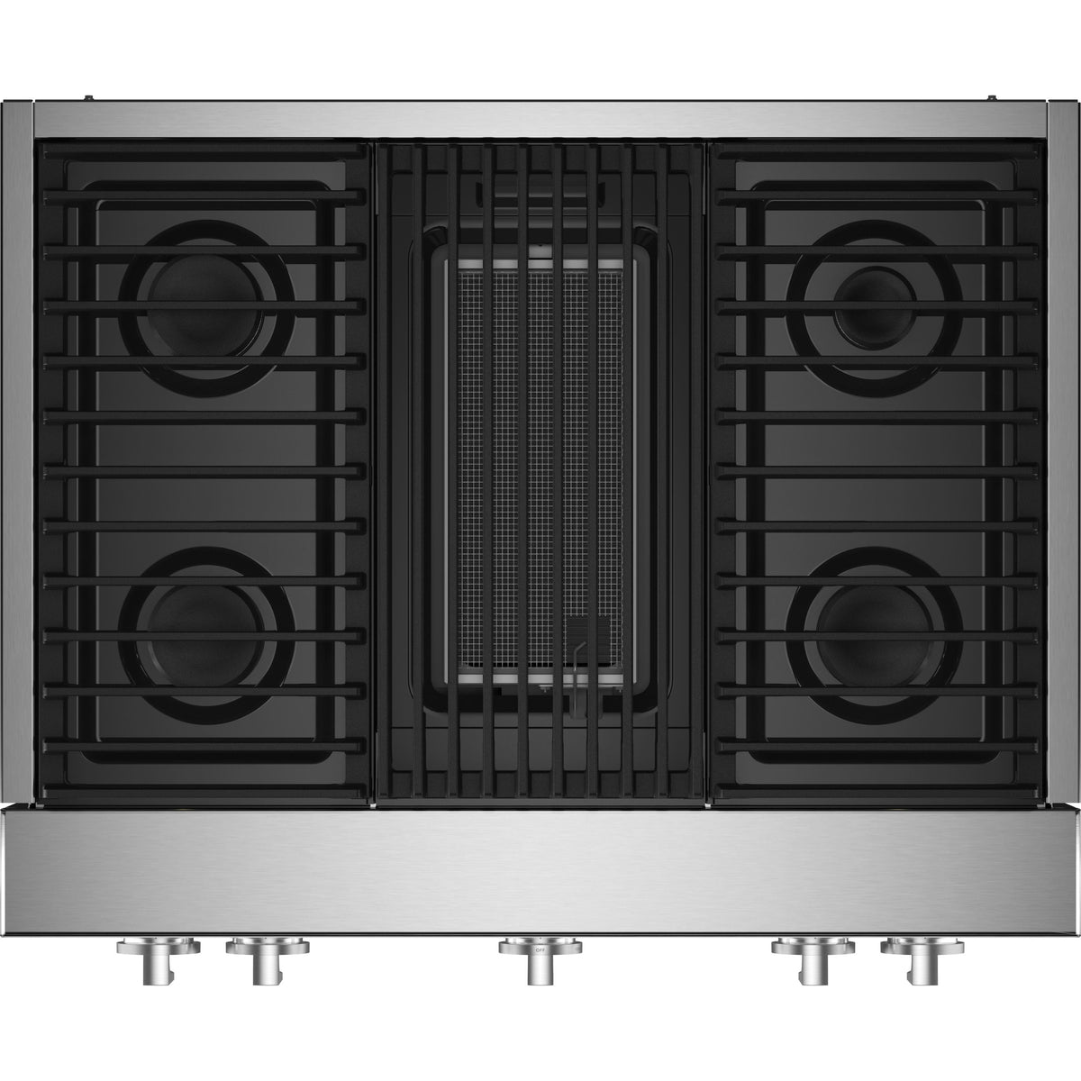  JennAir Noir 36-inch Gas Rangetop with Gas Grill JGCP636HMBF IMAGE 2