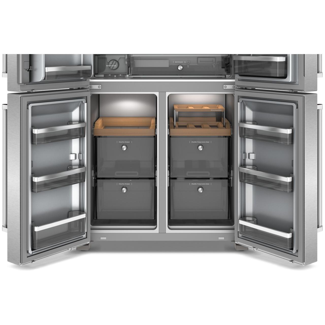  KitchenAid 36-inch, 19.4 cu. ft. Counter-Depth French 4-Door Refrigerator with Water and Ice Dispensing System KRQC736RPS IMAGE 5