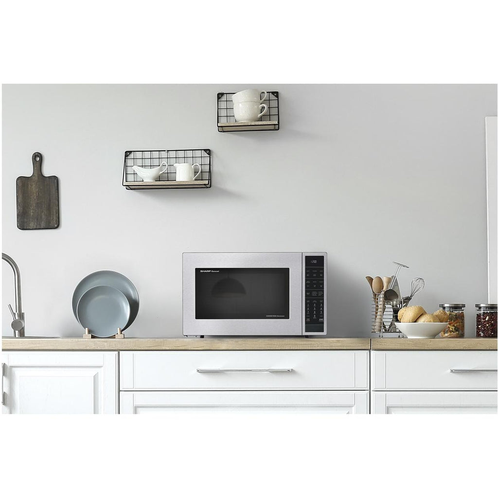  Sharp 24.7-inch, 1.5 cu. ft. Countertop Microwave Oven SMC1585KS IMAGE 7