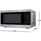  Sharp 24.4-inch, 2.2 cu. ft. Countertop Microwave Oven SMC2264KSC IMAGE 6