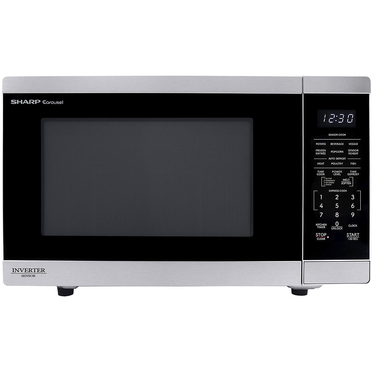  Sharp 21.8-inch, 1.6 cu. ft. Countertop Microwave Oven SMC1664KSC IMAGE 1