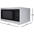  Sharp 21.8-inch, 1.6 cu. ft. Countertop Microwave Oven SMC1664KSC IMAGE 6