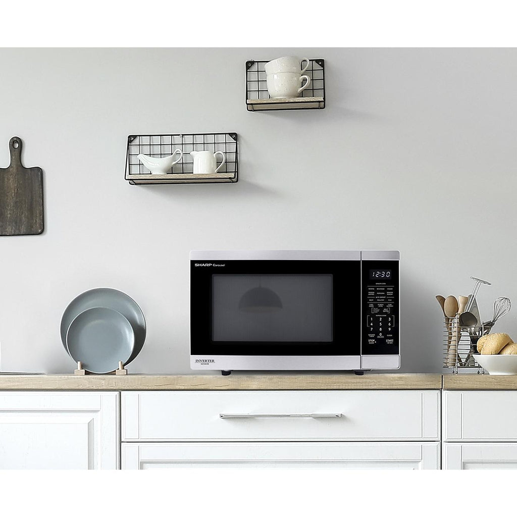  Sharp 21.8-inch, 1.6 cu. ft. Countertop Microwave Oven SMC1664KSC IMAGE 7