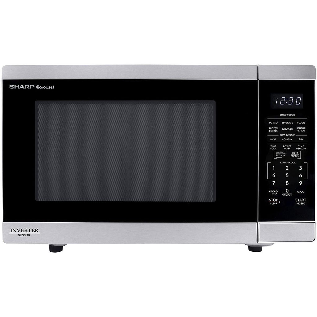  Sharp 20.4-inch, 1.4 cu. ft. Countertop Microwave Oven SMC1464KSC IMAGE 1