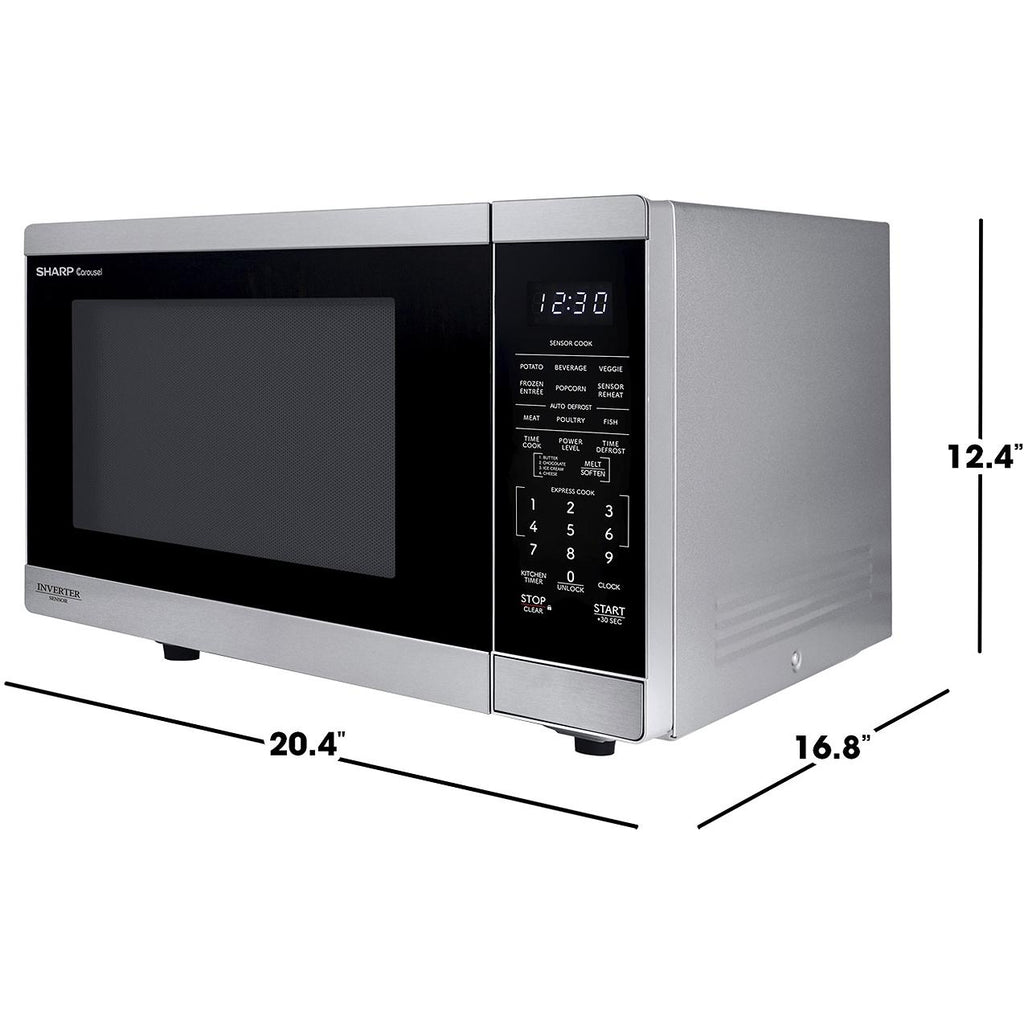  Sharp 20.4-inch, 1.4 cu. ft. Countertop Microwave Oven SMC1464KSC IMAGE 5