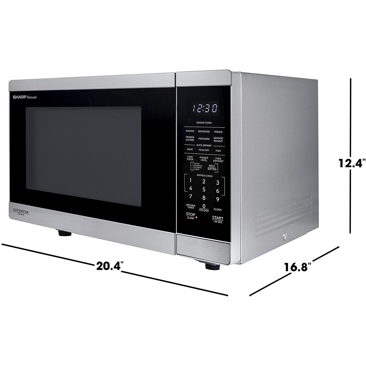  Sharp 20.4-inch, 1.4 cu. ft. Countertop Microwave Oven SMC1464KSC IMAGE 5