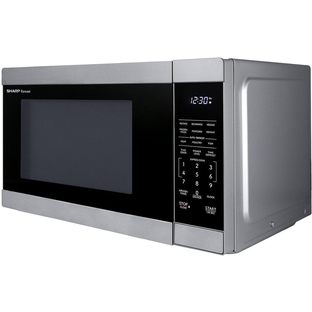  Sharp 20.6-inch, 1.1 cu. ft. Countertop Microwave Oven SMC1162KSC IMAGE 3