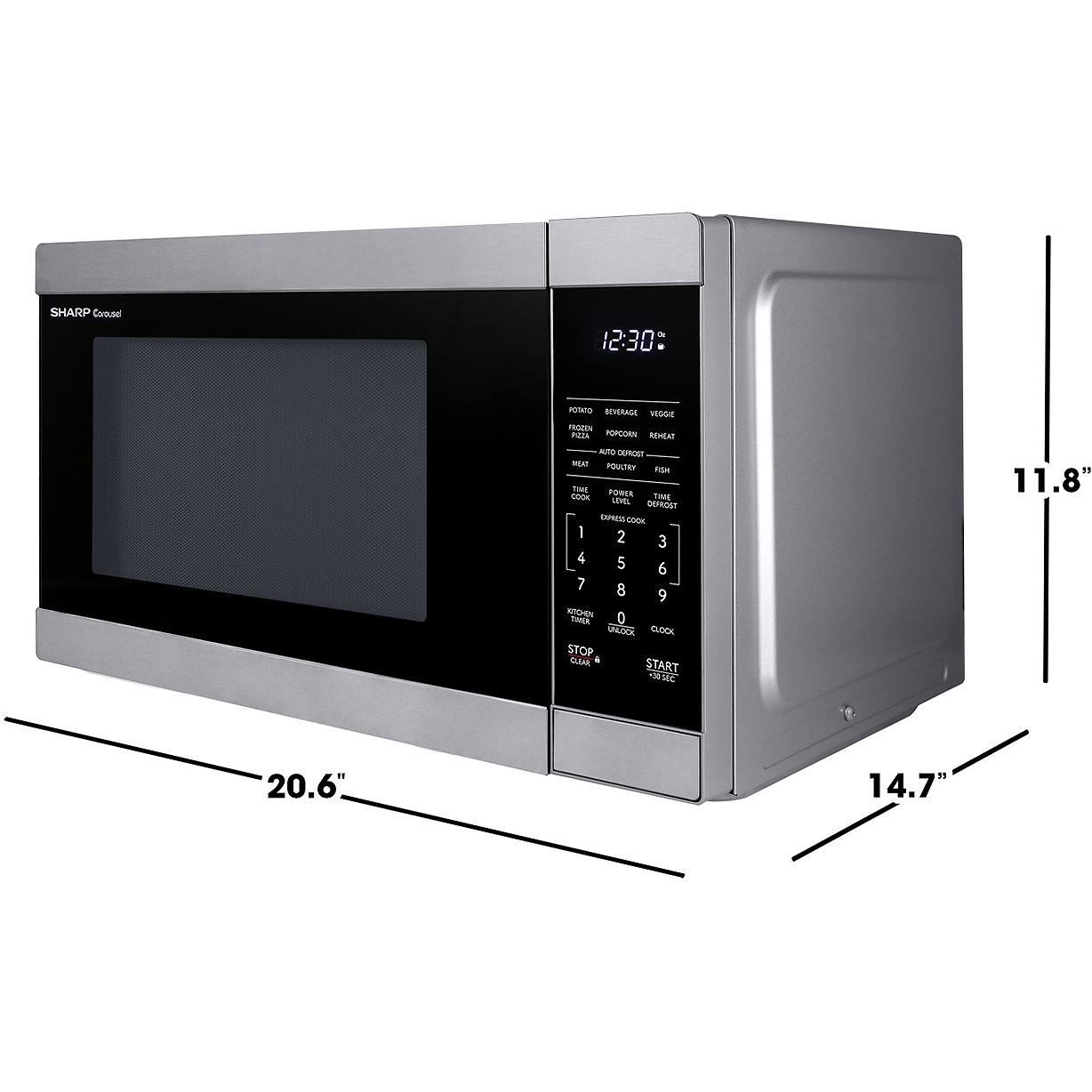  Sharp 20.6-inch, 1.1 cu. ft. Countertop Microwave Oven SMC1162KSC IMAGE 6