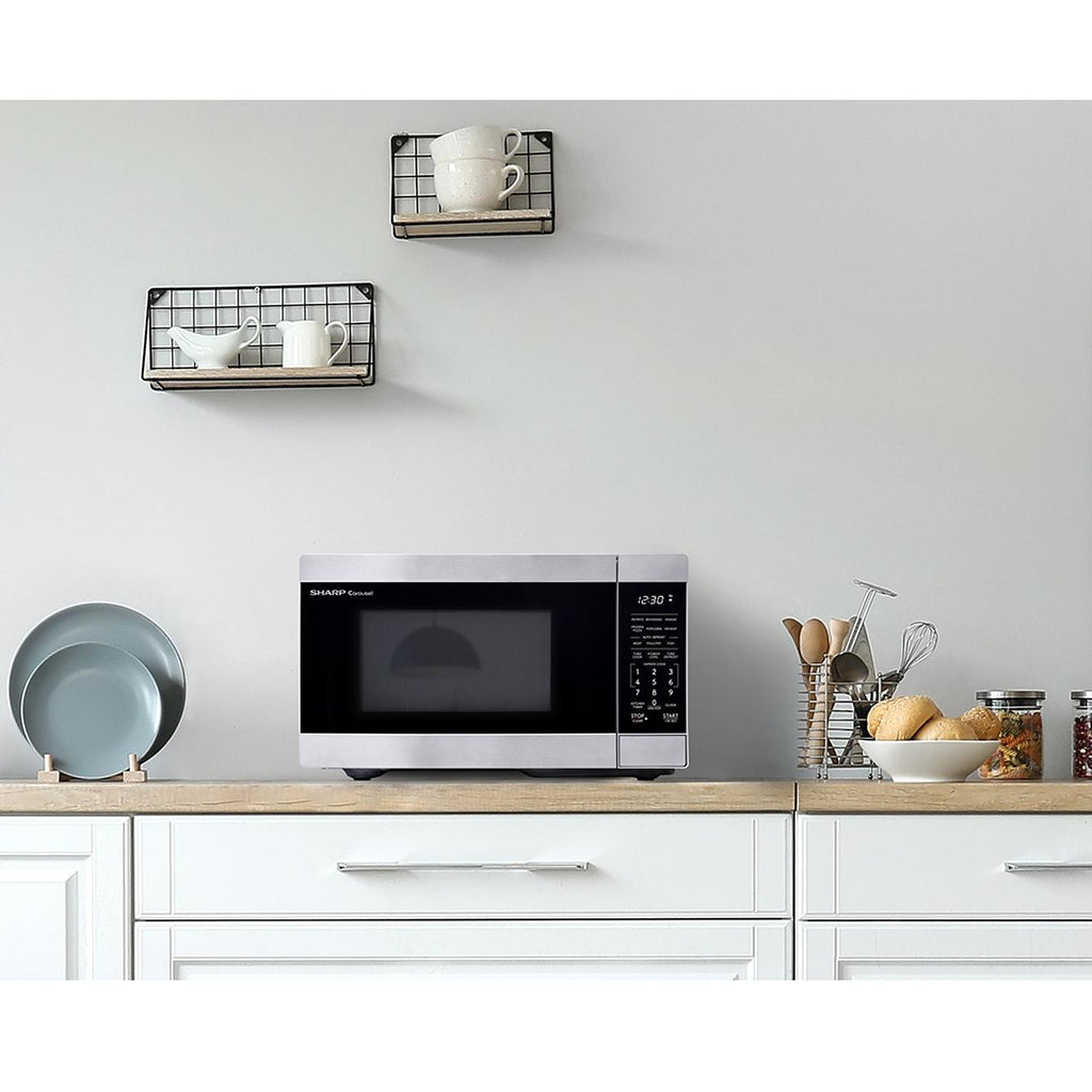 Sharp 18.6-inch, 0.9 cu. ft. Countertop Microwave Oven SMC0962KSC IMAGE 7