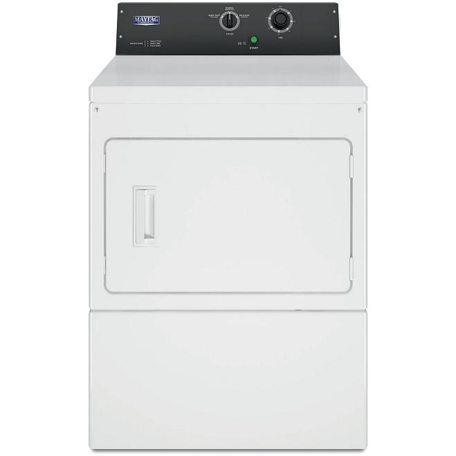  Maytag Commercial Laundry 7.4 cu. ft. Electric Front-Loading Commercial Dryer MDE20MNBZW IMAGE 1